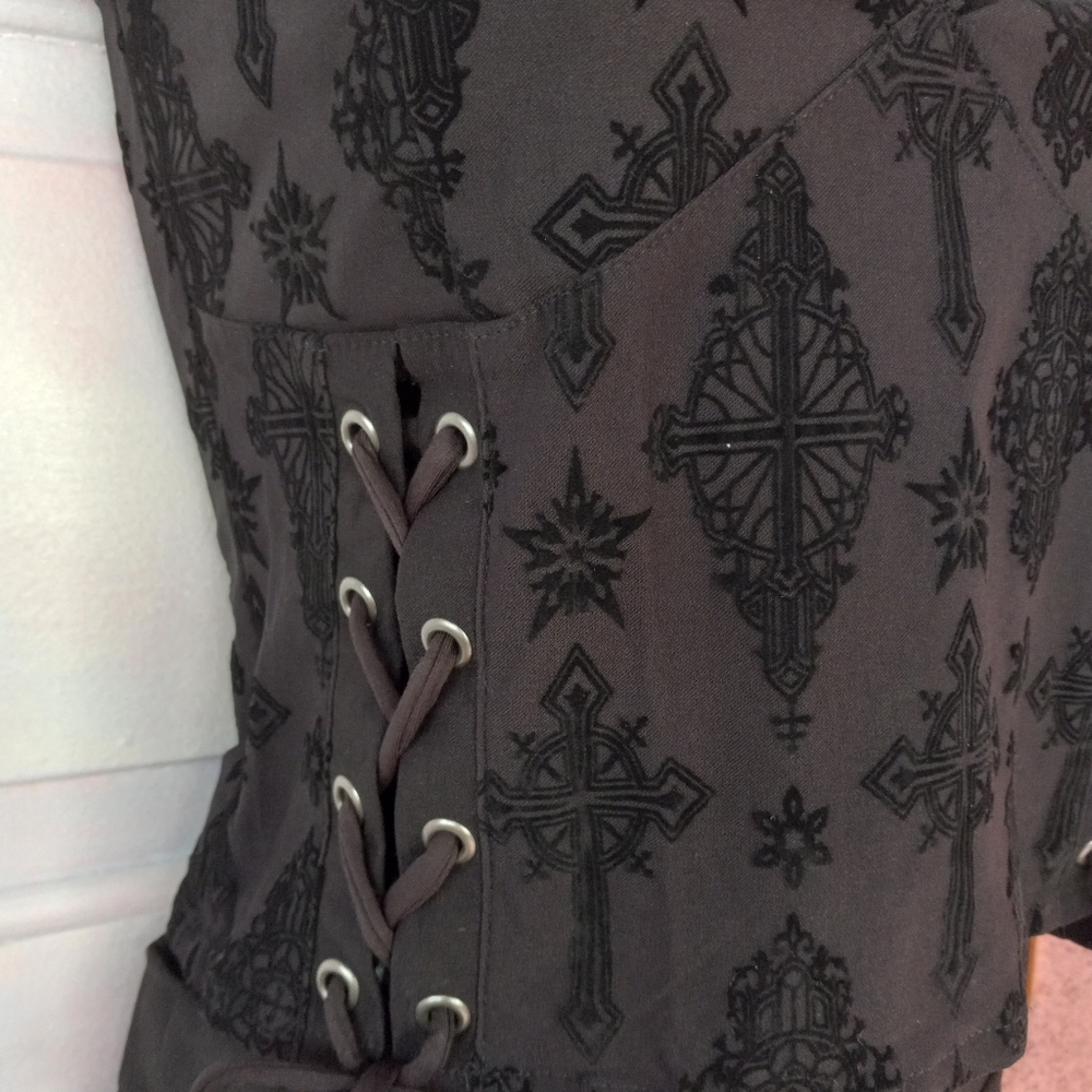 LAST 1!!! Killstar dbl corset Halter Top! nwt in bags! Victorian Gothic corset! - Picture 7 of 10